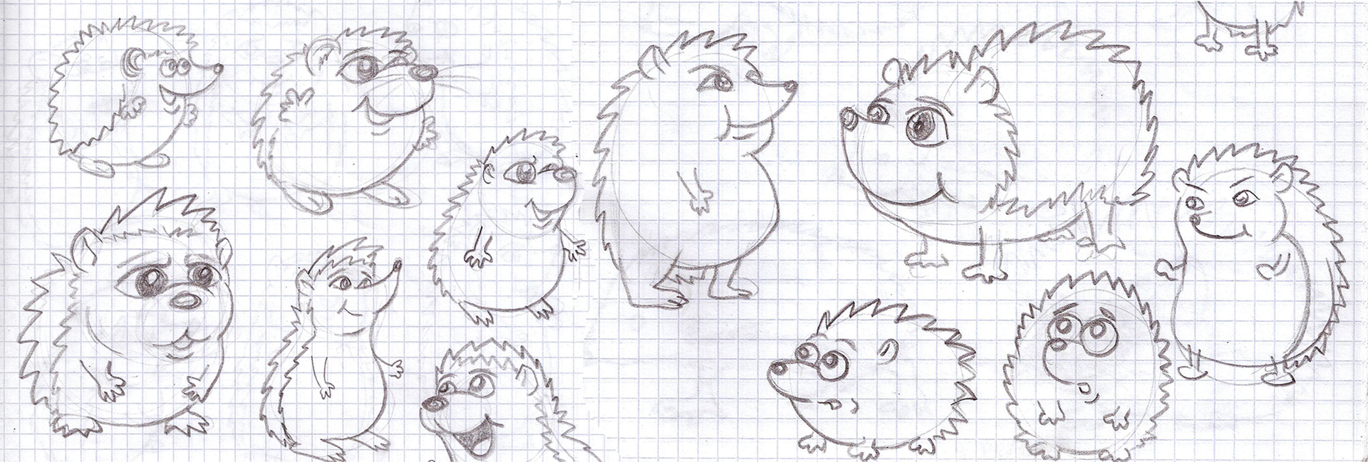 Seriál o ježkovi: díl 2 – první skici